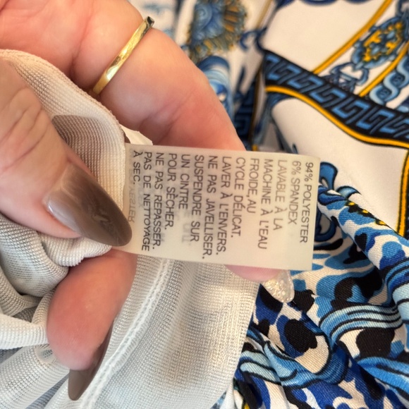 Peter Nygard Woman's XL Blue Art Design Dress - Picture 15 of 15